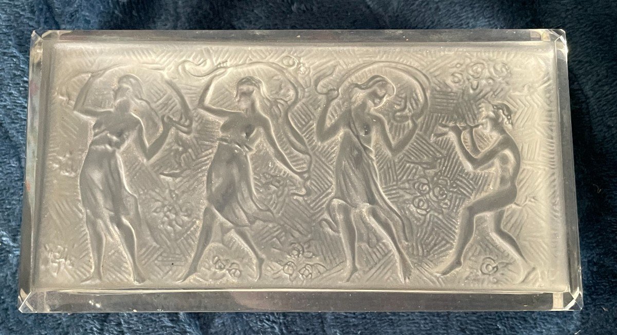 Coffret En Verre  Decor Antique