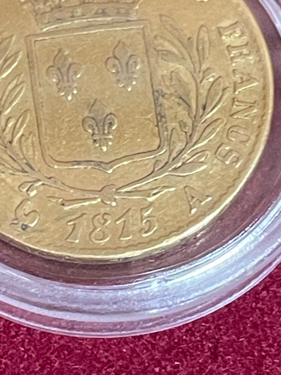 Gold Coin. 1815. Louis XVIII-photo-3