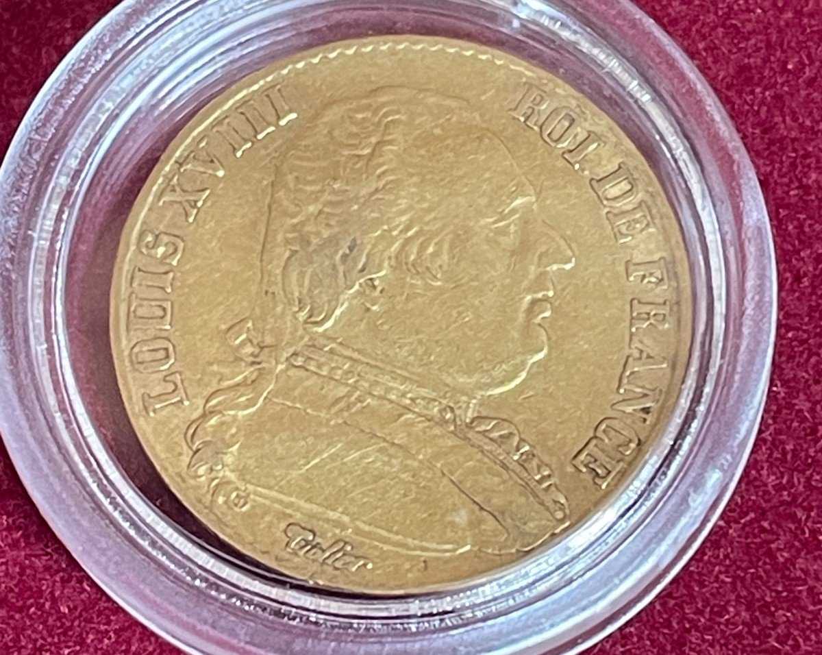 Gold Coin. 1815. Louis XVIII