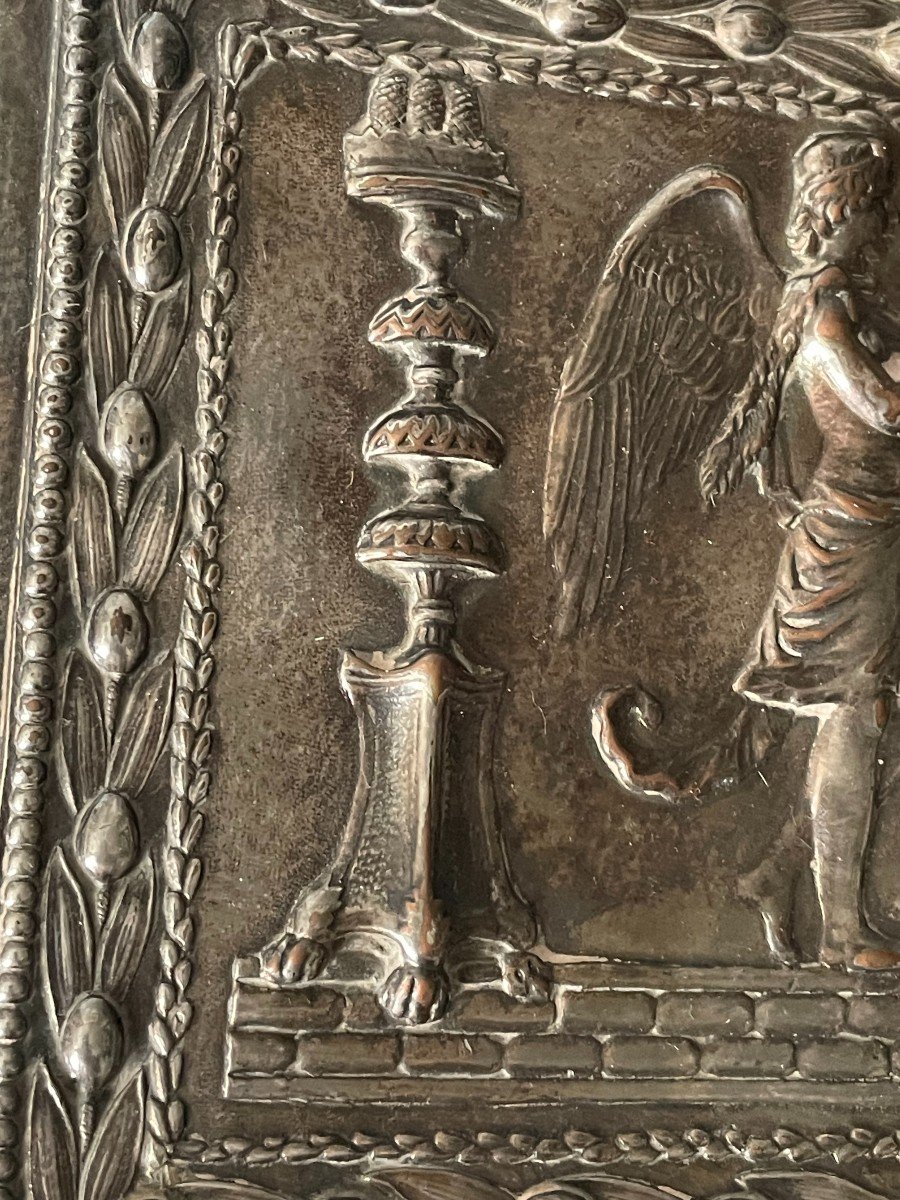 Coffret En Bronze Argente  Decor A l'Antique-photo-6
