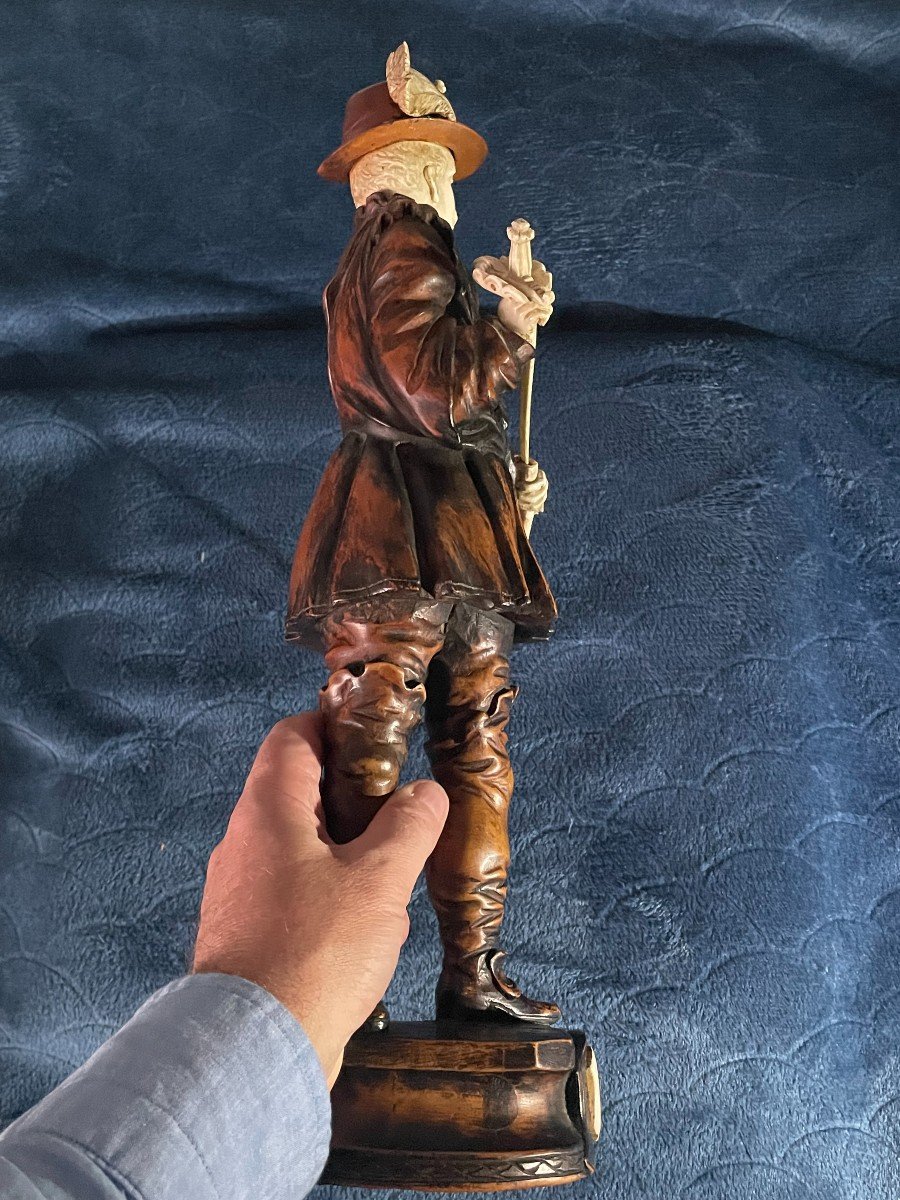 Wood And Ivory Character Chryselephantine-photo-5