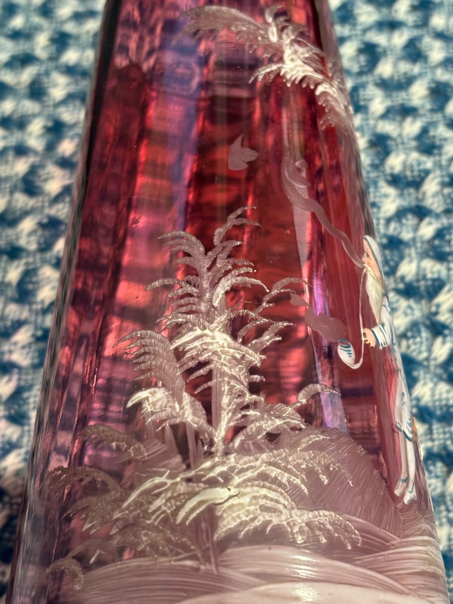Vase émaillé. Décor Lutin -photo-4