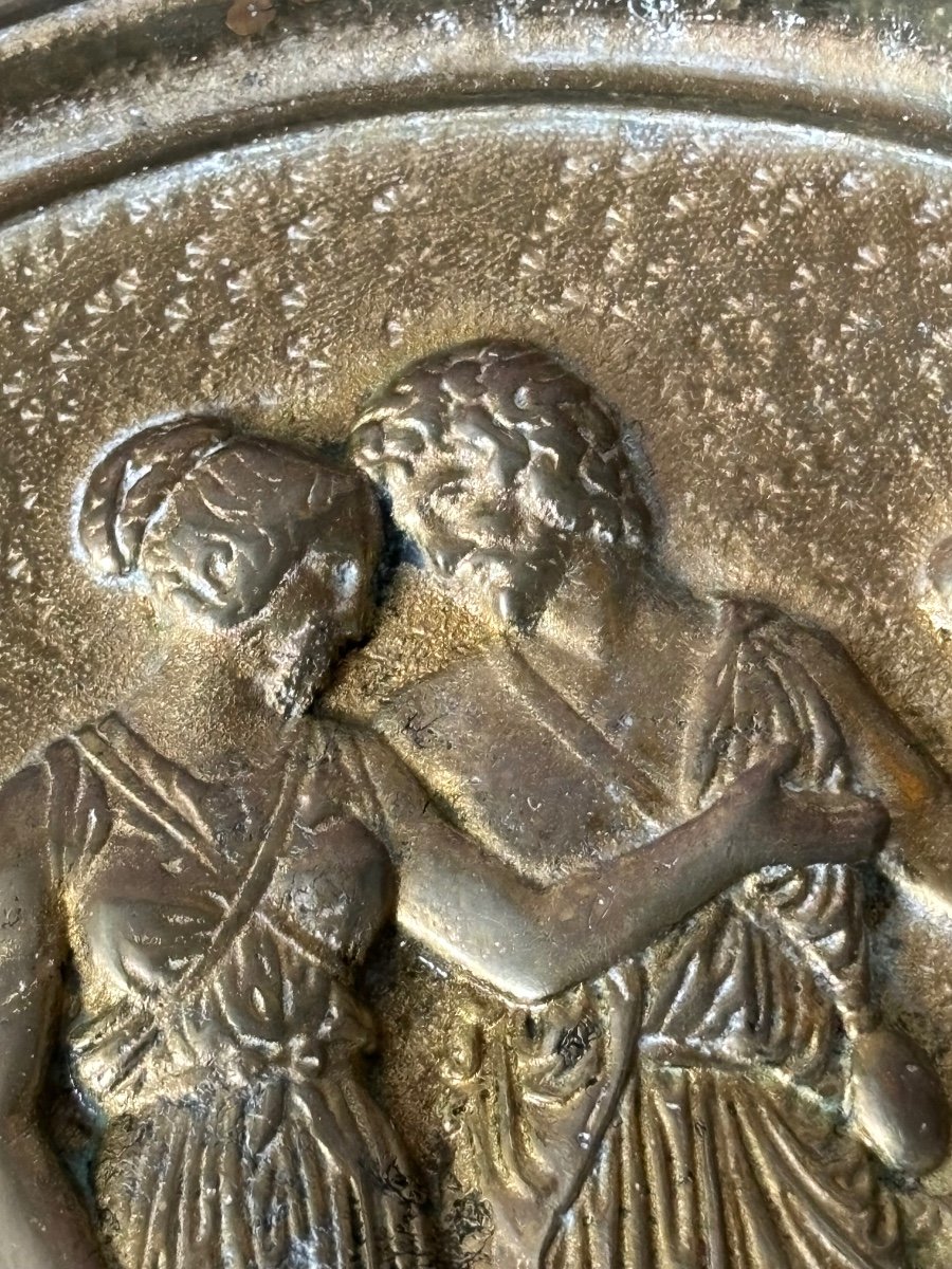 Pair Plate In Golden Bronze -photo-4