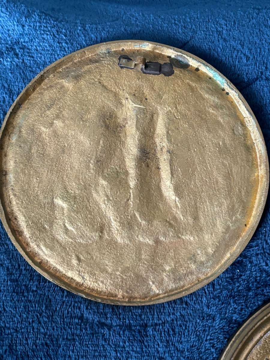 Pair Plate In Golden Bronze -photo-2