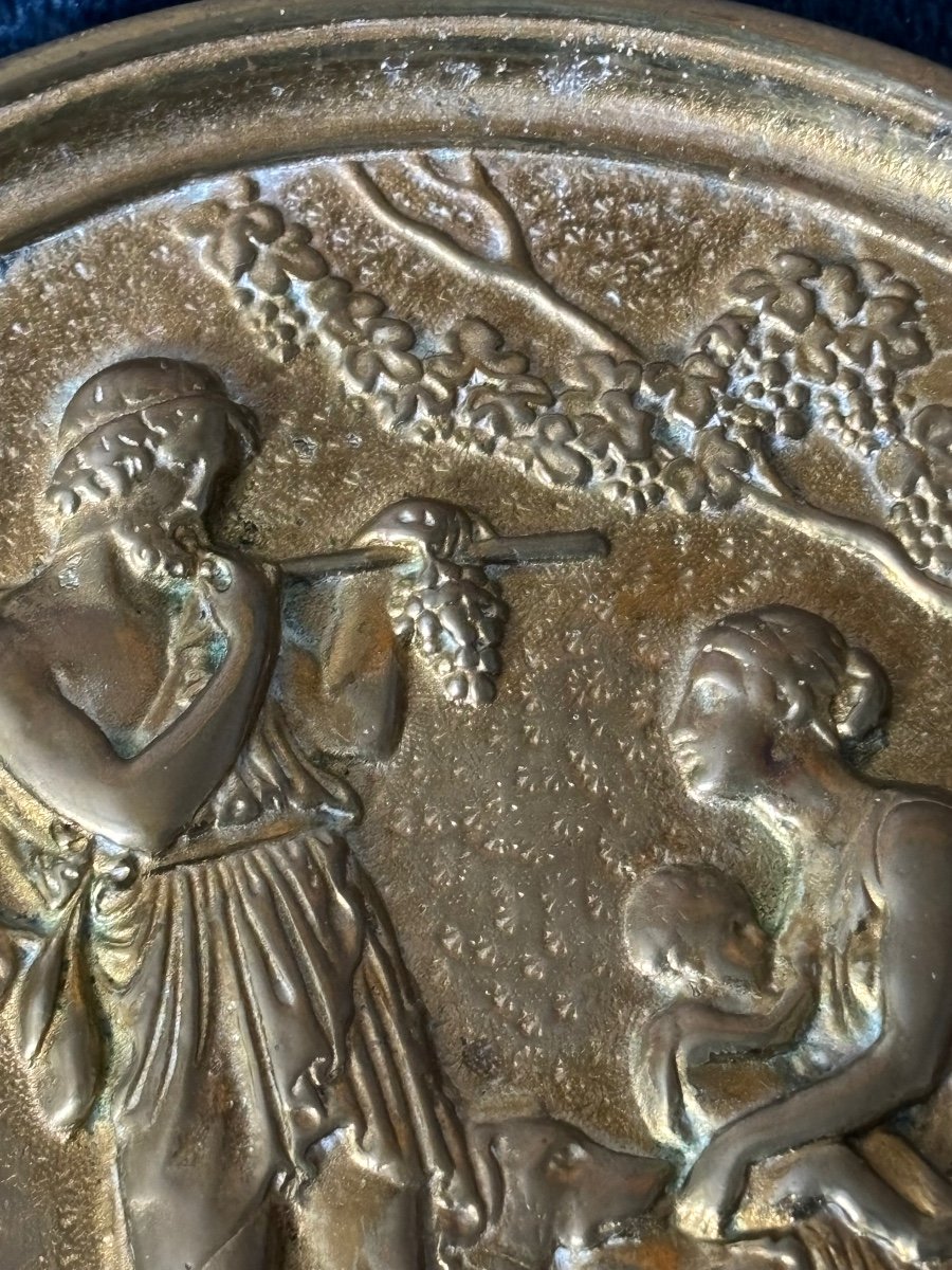 Pair Plate In Golden Bronze -photo-3