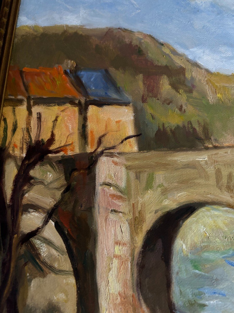 Paul Tardieu View On A Bridge-photo-2