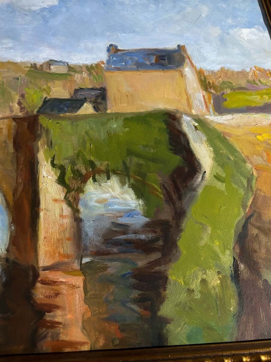 Paul Tardieu View On A Bridge-photo-3