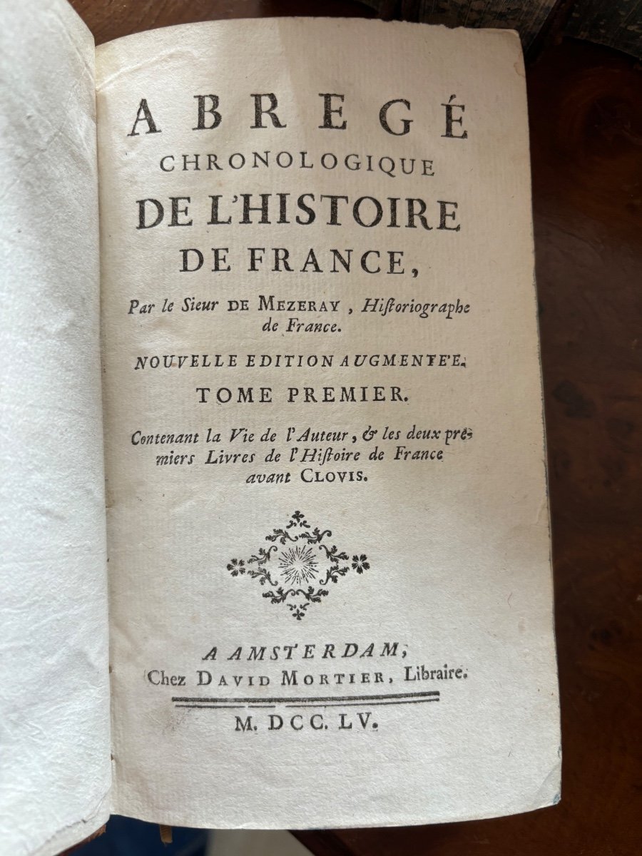 Abrégé Chronologique De l'Histoire De France. 1755-photo-2