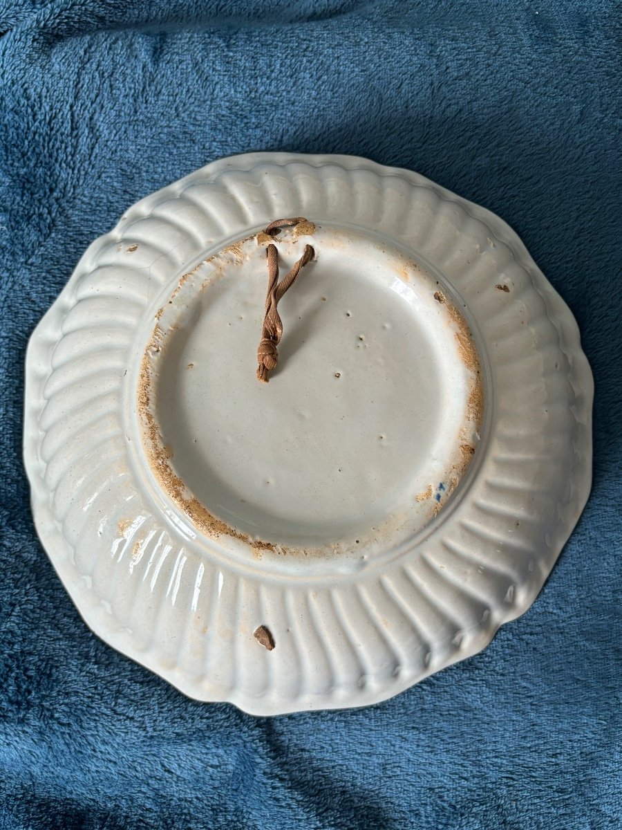 Faience De Nevers Saladier Patronymique Jeanne Chives d'Epoque XVIIIéme Siecle-photo-3