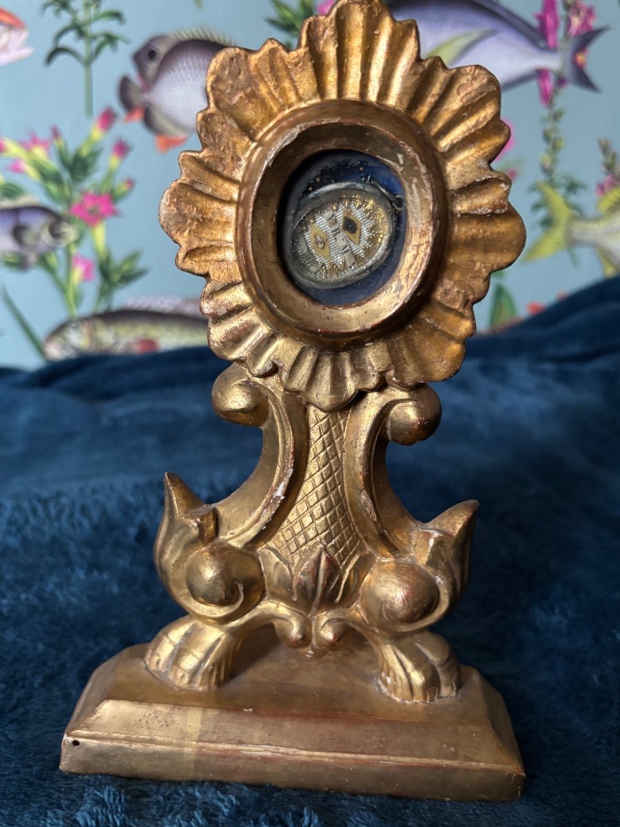 Gilded Wooden Reliquary -photo-2