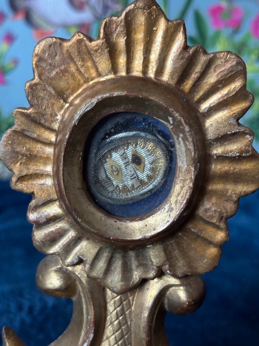 Gilded Wooden Reliquary -photo-3