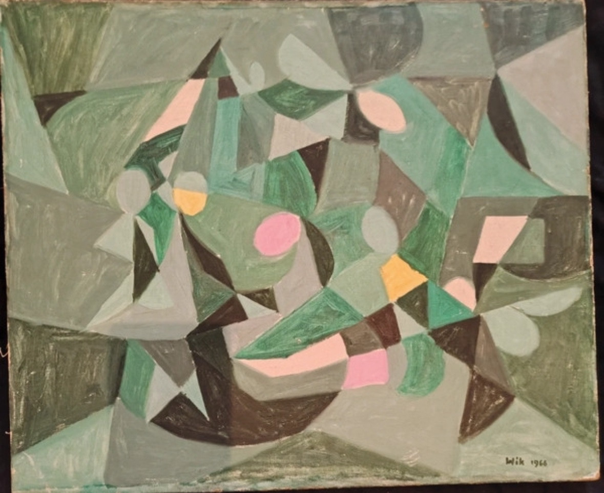 Tableau Abstrait.  Cubistes -photo-1