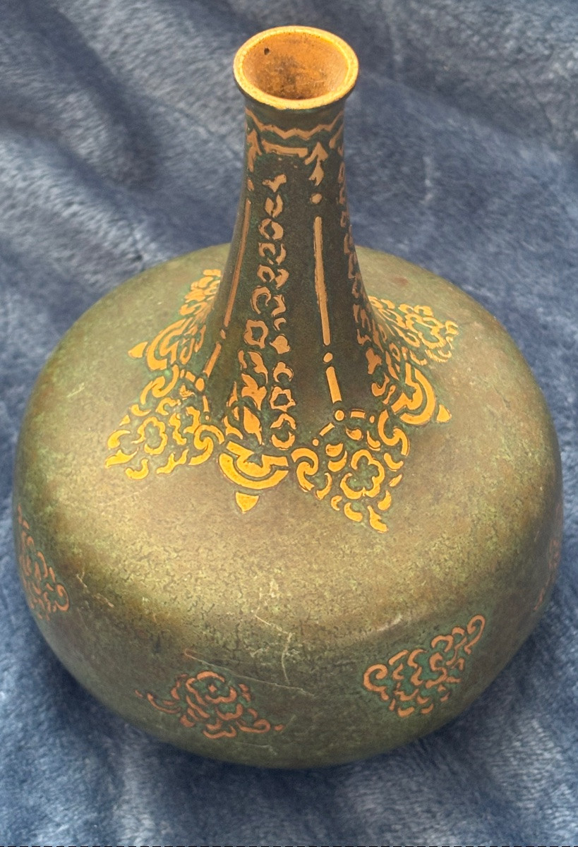 Maison Christofle Dinanderie Vase -photo-3