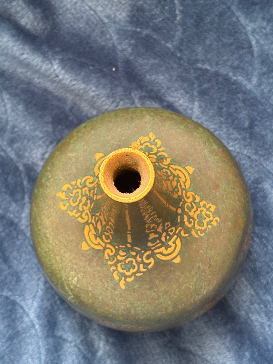 Maison Christofle Dinanderie Vase -photo-4