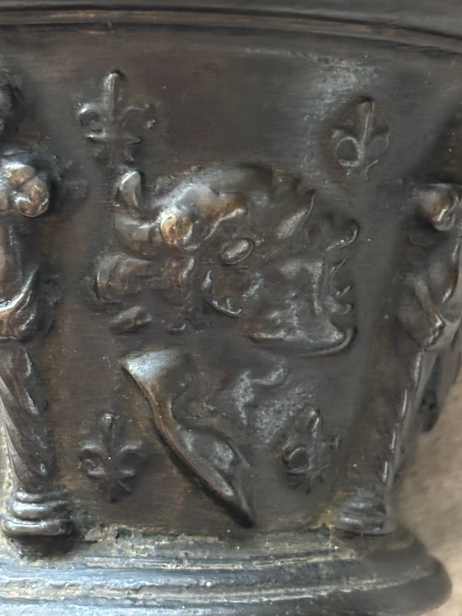 Bronze Mortar & Le Puy-en-velay • 17th Century -photo-2