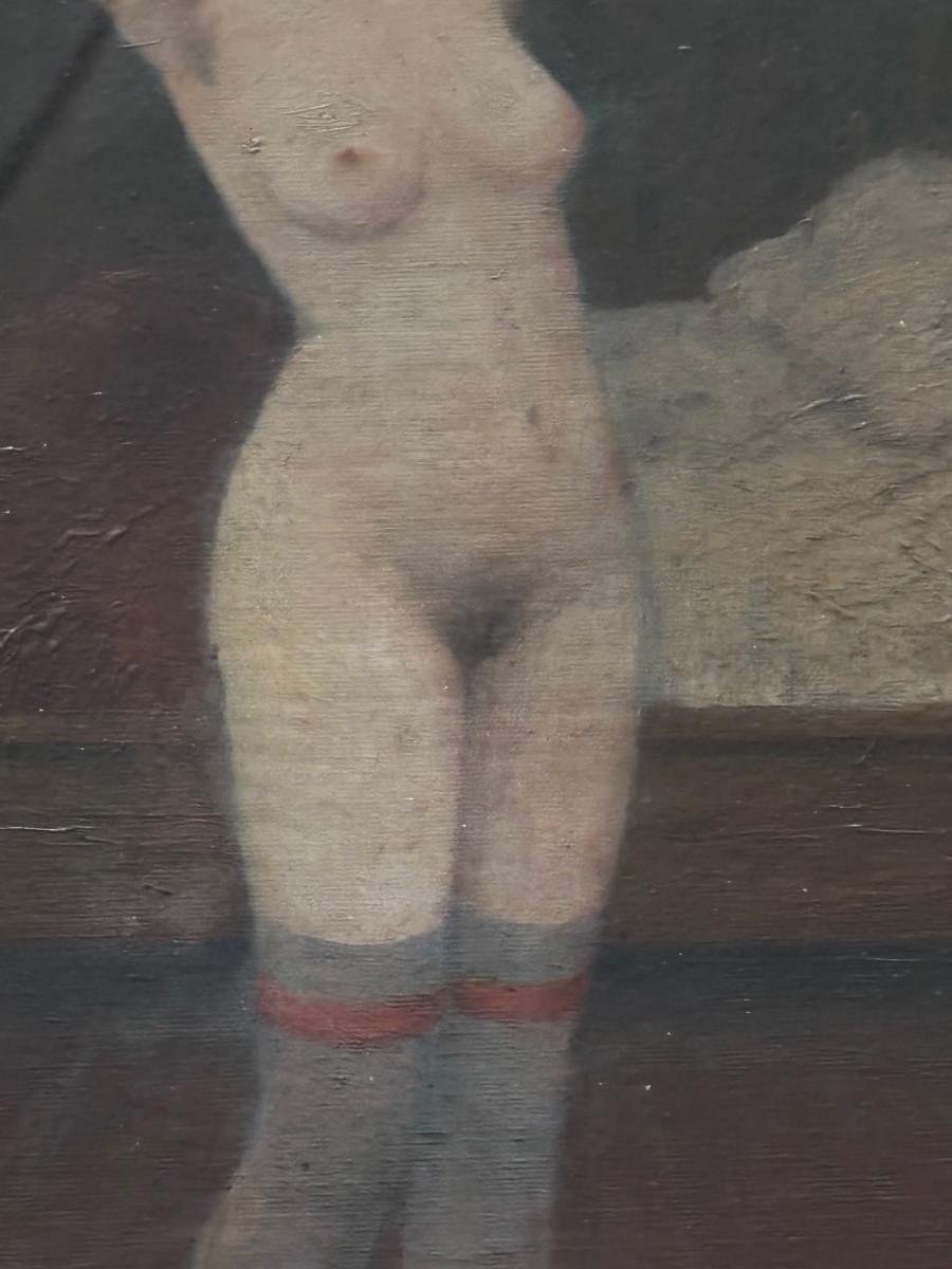 Huile sur papier.    Prostituee -photo-4