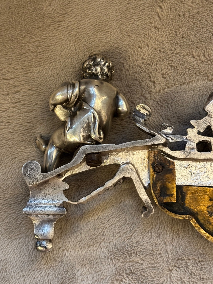 Piètement de cadre bronze émaillé -photo-7