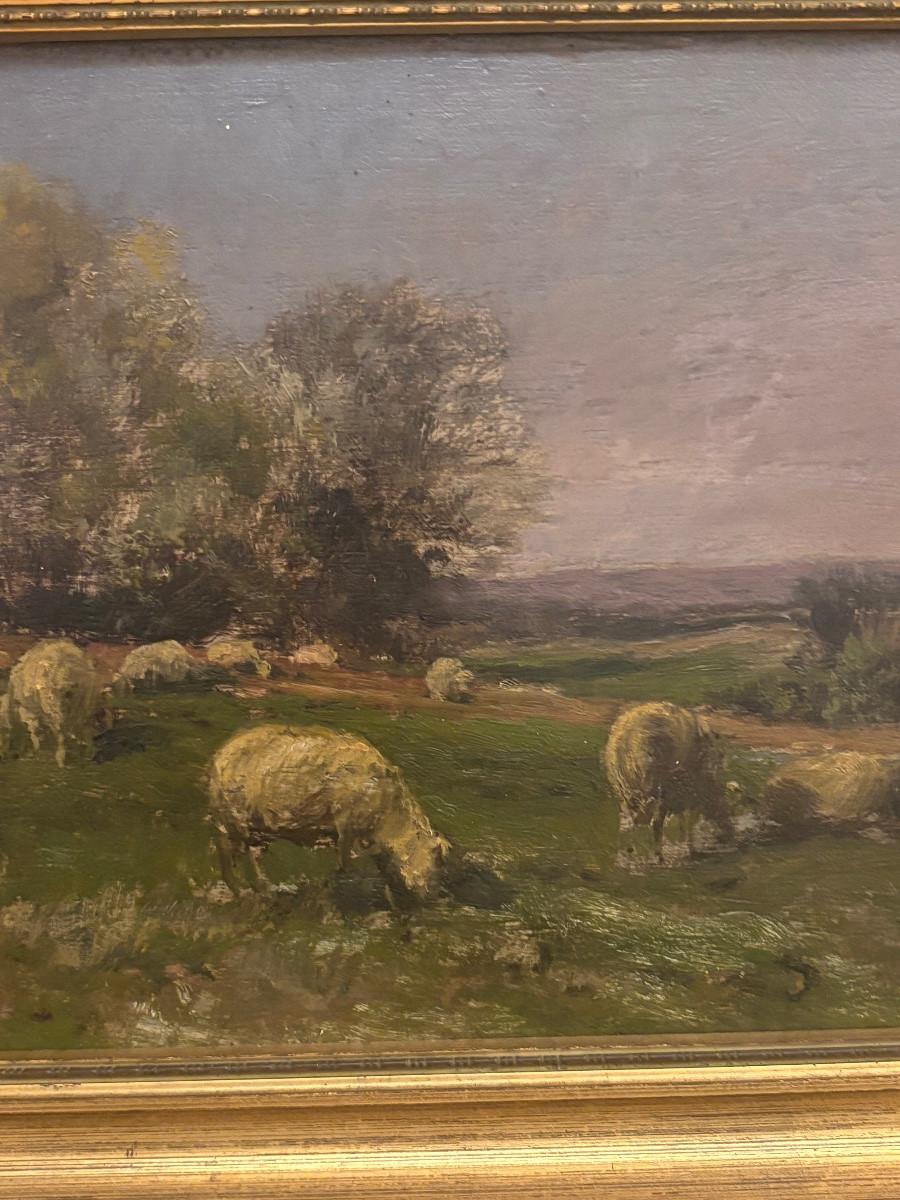 Oil On Panel. Let's Go Up. Clement Henri Quinton-photo-4