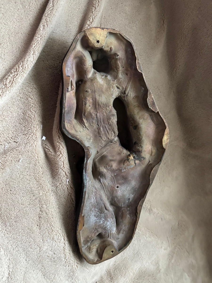 Bronze. Reclining Nude. Signed -photo-6