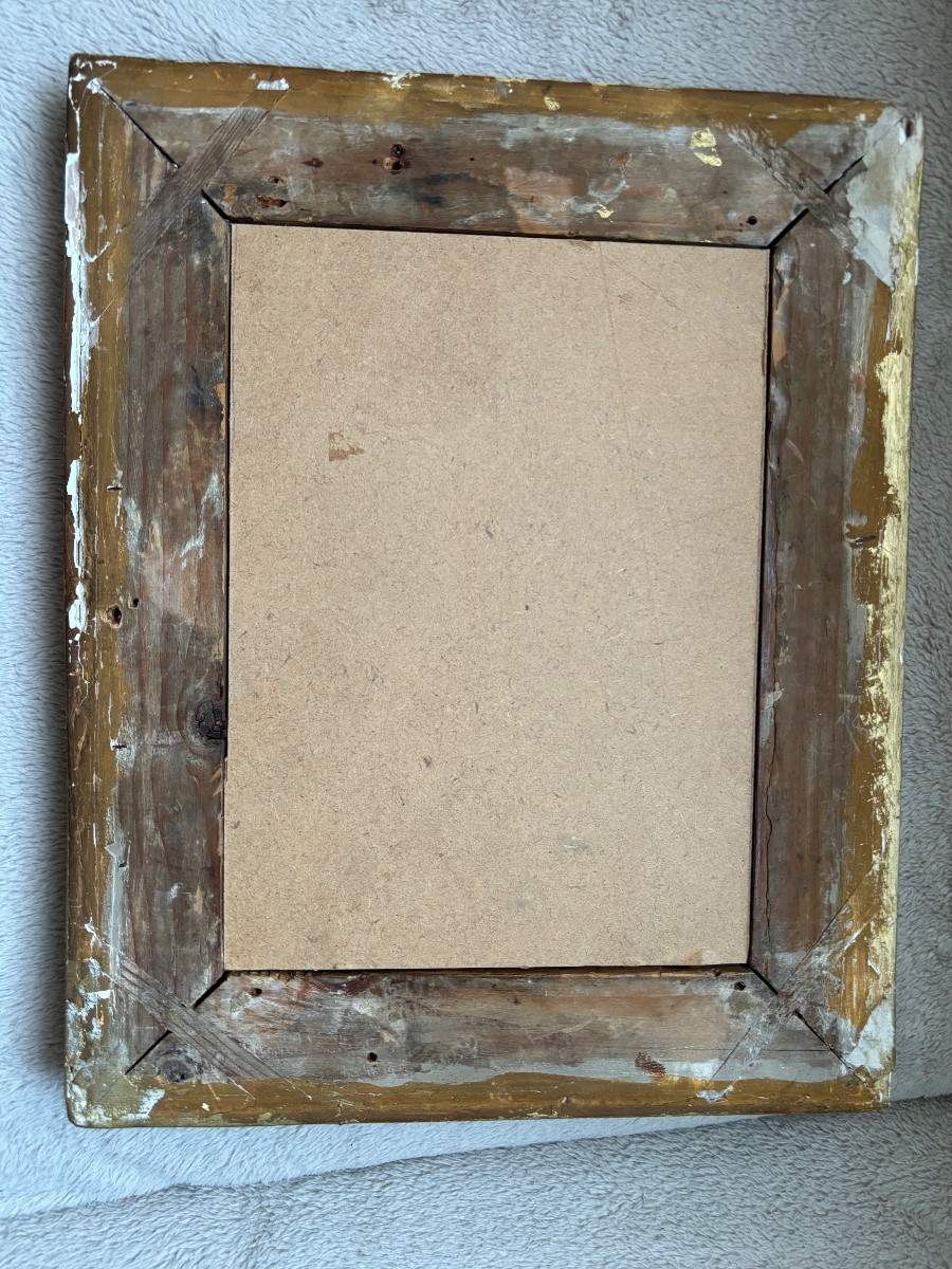 Scène pastorale peint sur cuivre-photo-8