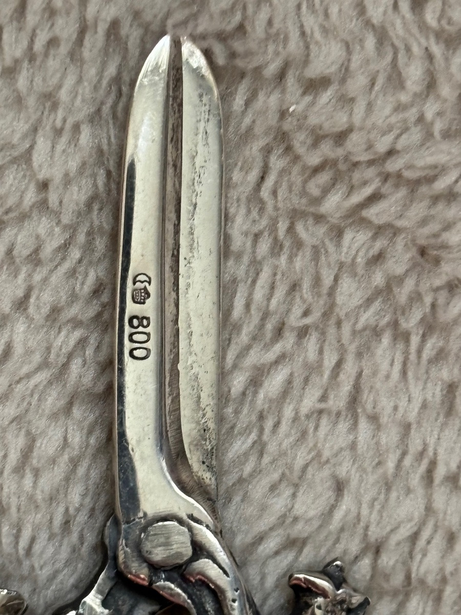 Silver Wedding Scissors -photo-4