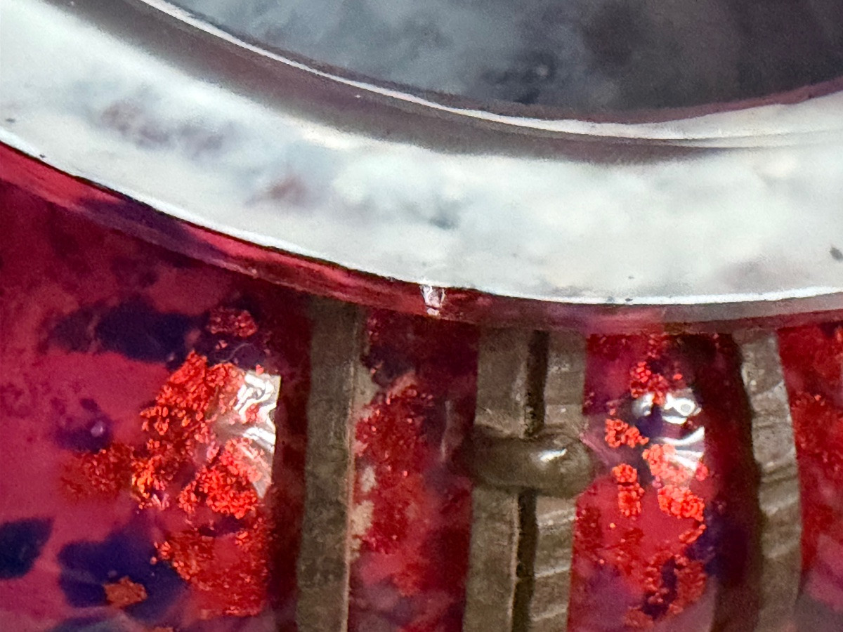 Coupe Art déco français de Daum Nancy et L. Majorelle-photo-3