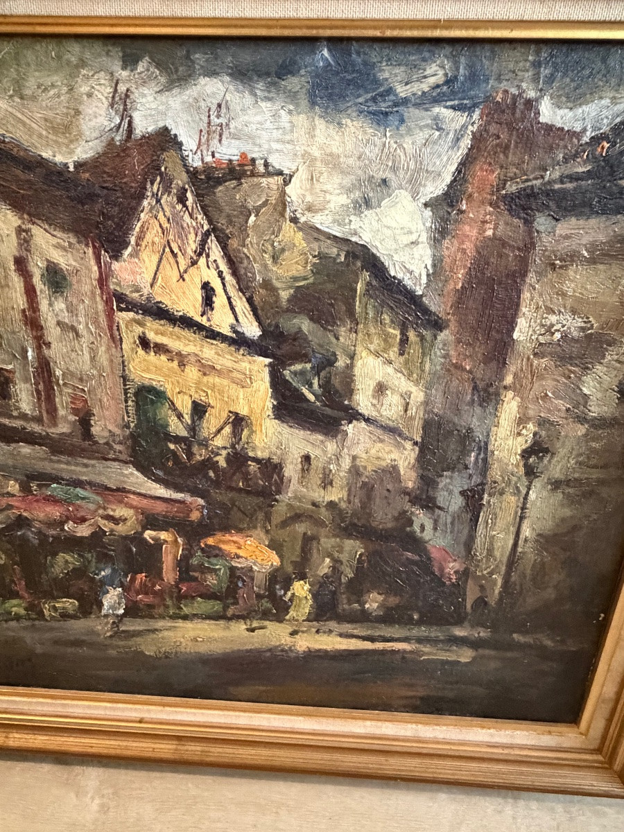 Oils On Canvas. Busy Street -photo-4