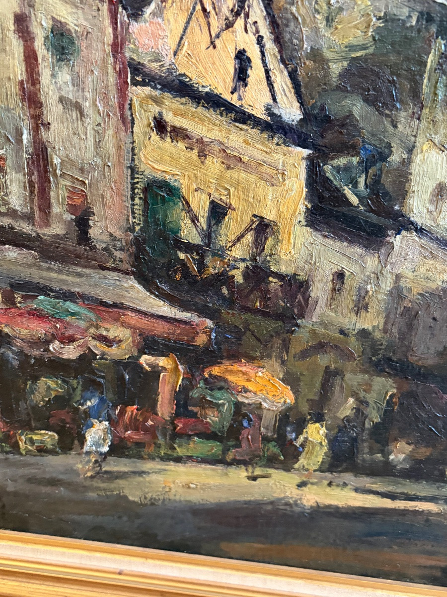 Oils On Canvas. Busy Street -photo-2