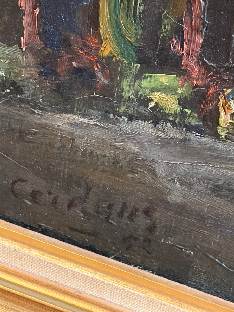 Oils On Canvas. Busy Street -photo-4