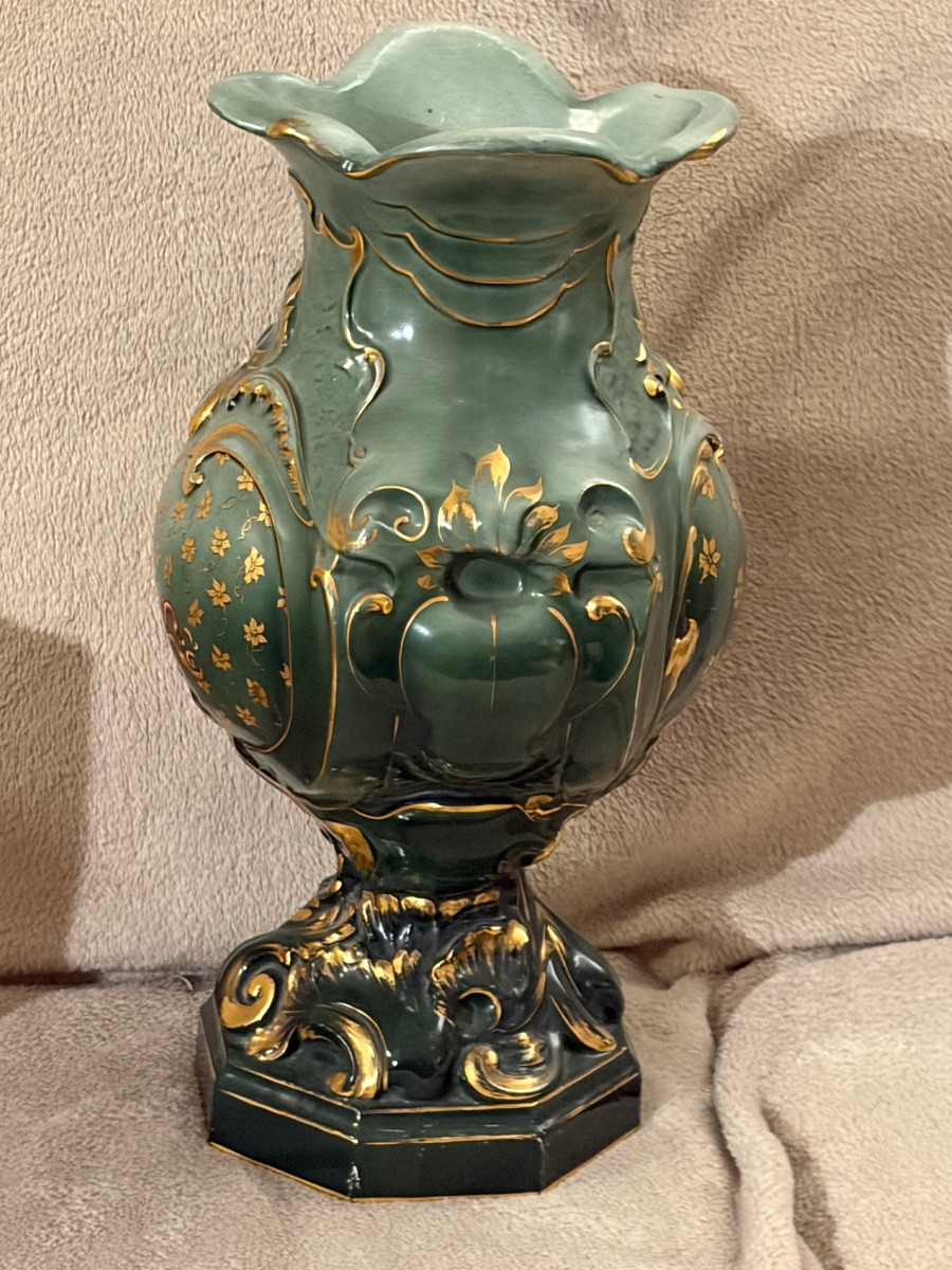 vase en faïence de Sainte Radegonde ART NOUVEAU-photo-2