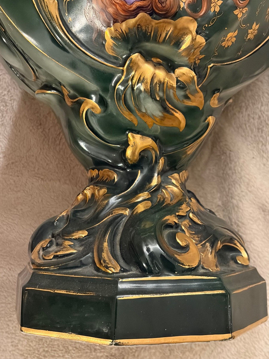 vase en faïence de Sainte Radegonde ART NOUVEAU-photo-5