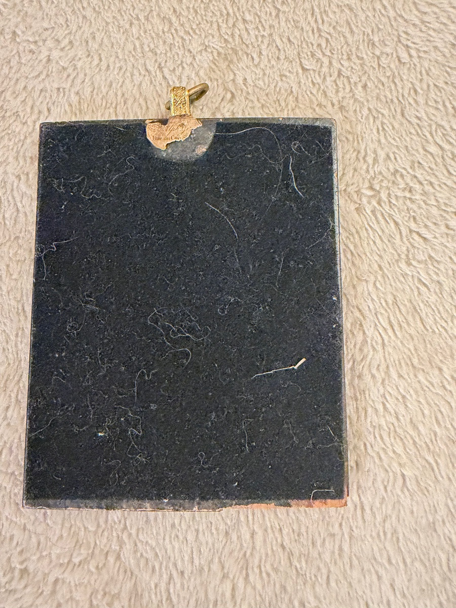 Pair Of Miniature Portraits, 19th Century-photo-2