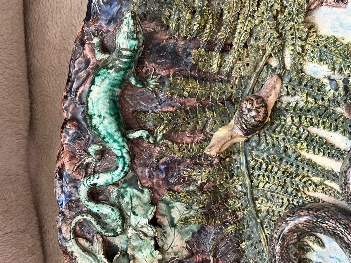 Large Follower Platter Palissy -photo-3