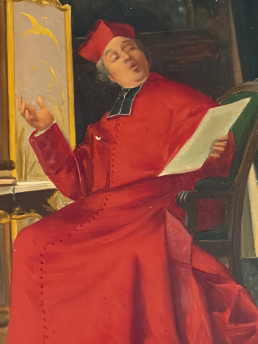 Le Cardinal A La Lecture