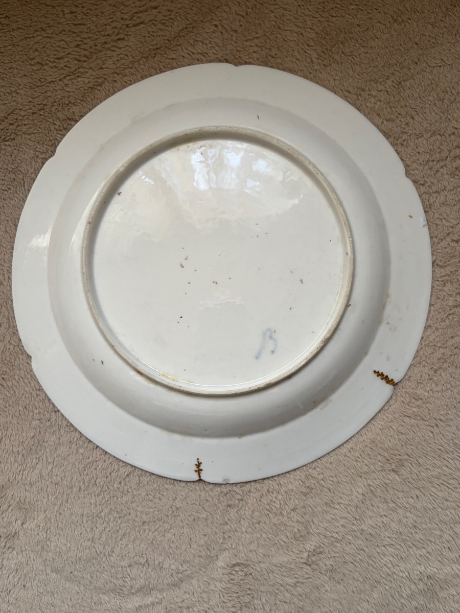ASSIETTE EN PORCELAINE À DÉCOR POLYCHROME DE BOISETTE-photo-6