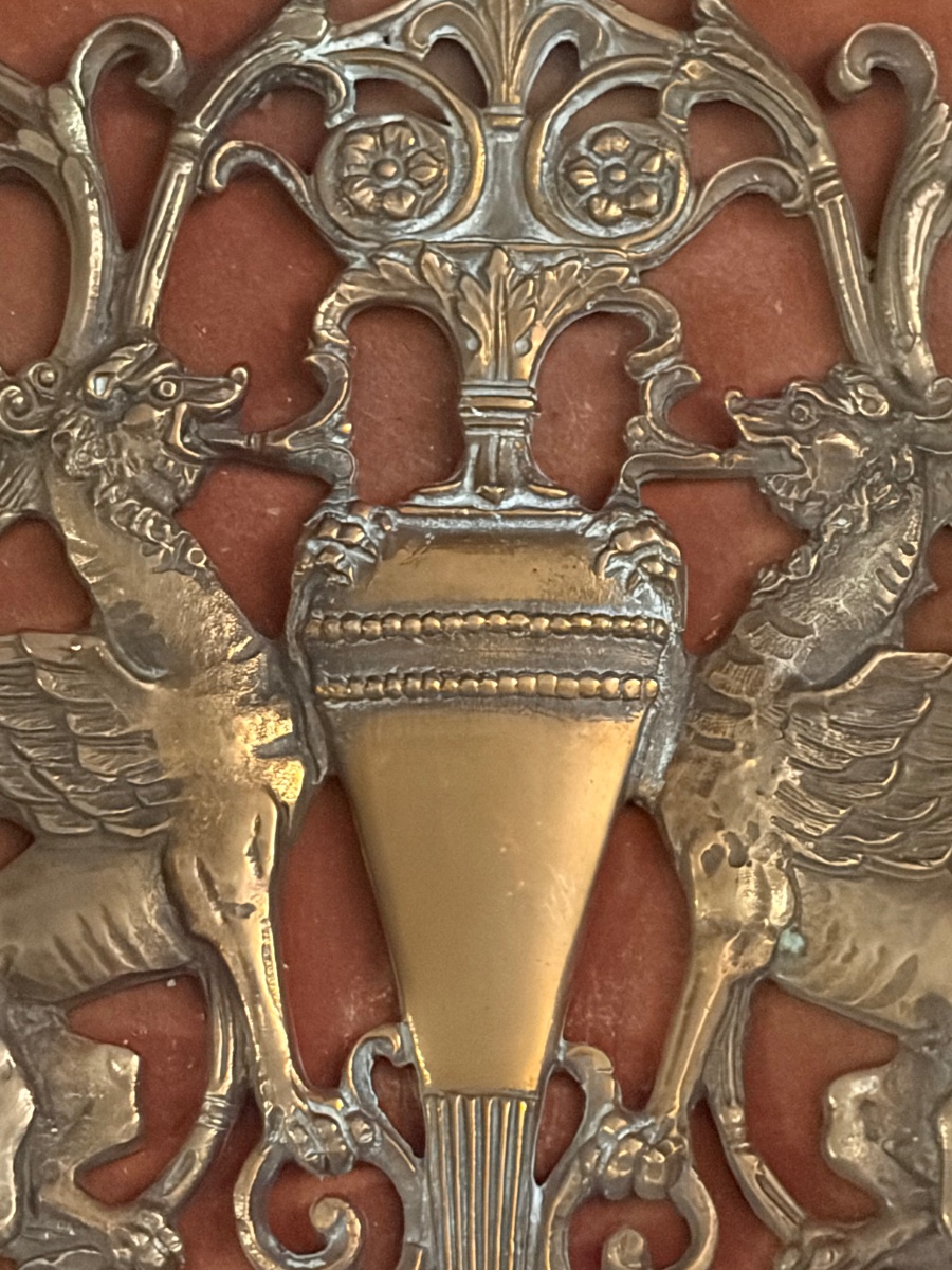 Paire d applique en bronze  chimère -photo-3