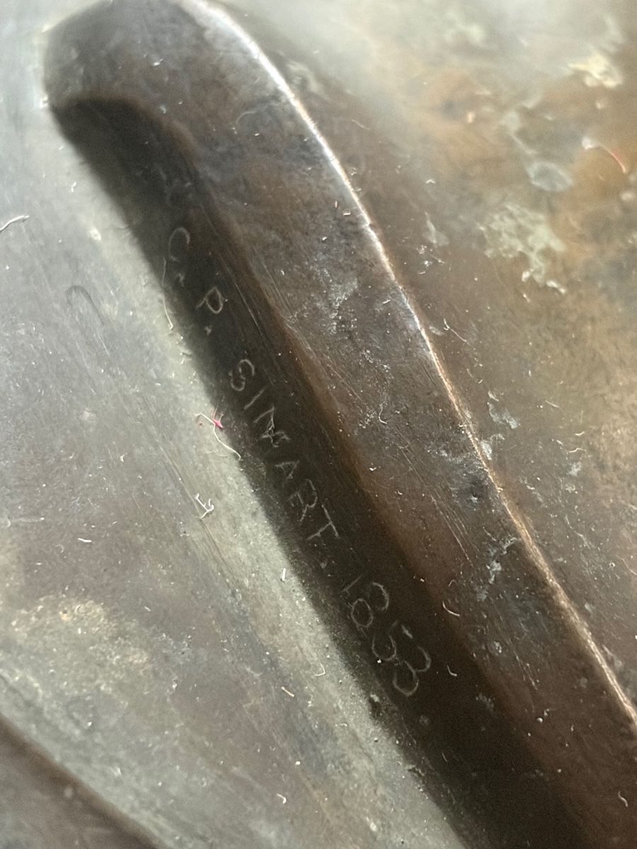 Bronze Medallion. Simart 1853-photo-2