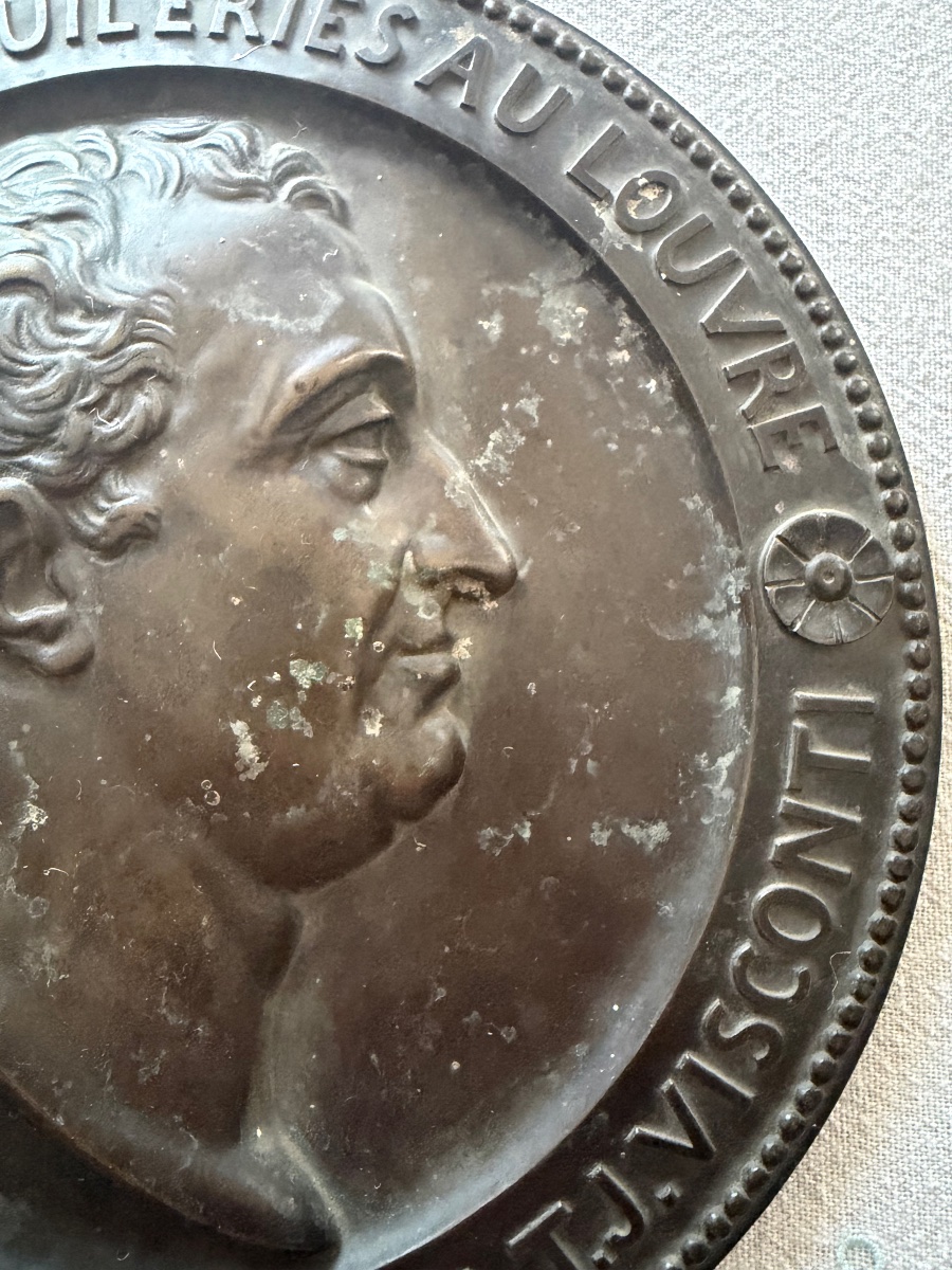 Bronze Medallion. Simart 1853-photo-4