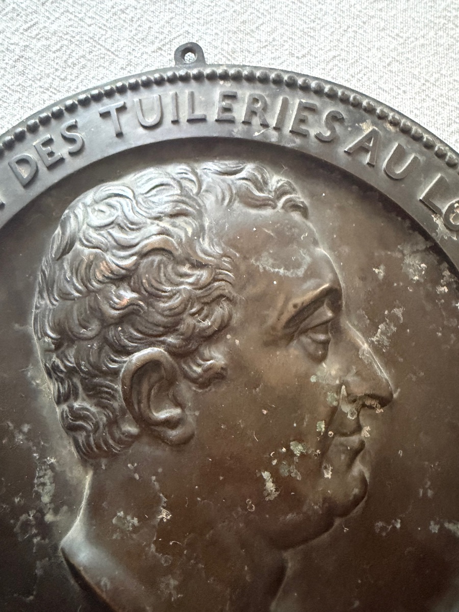 Bronze Medallion. Simart 1853-photo-1