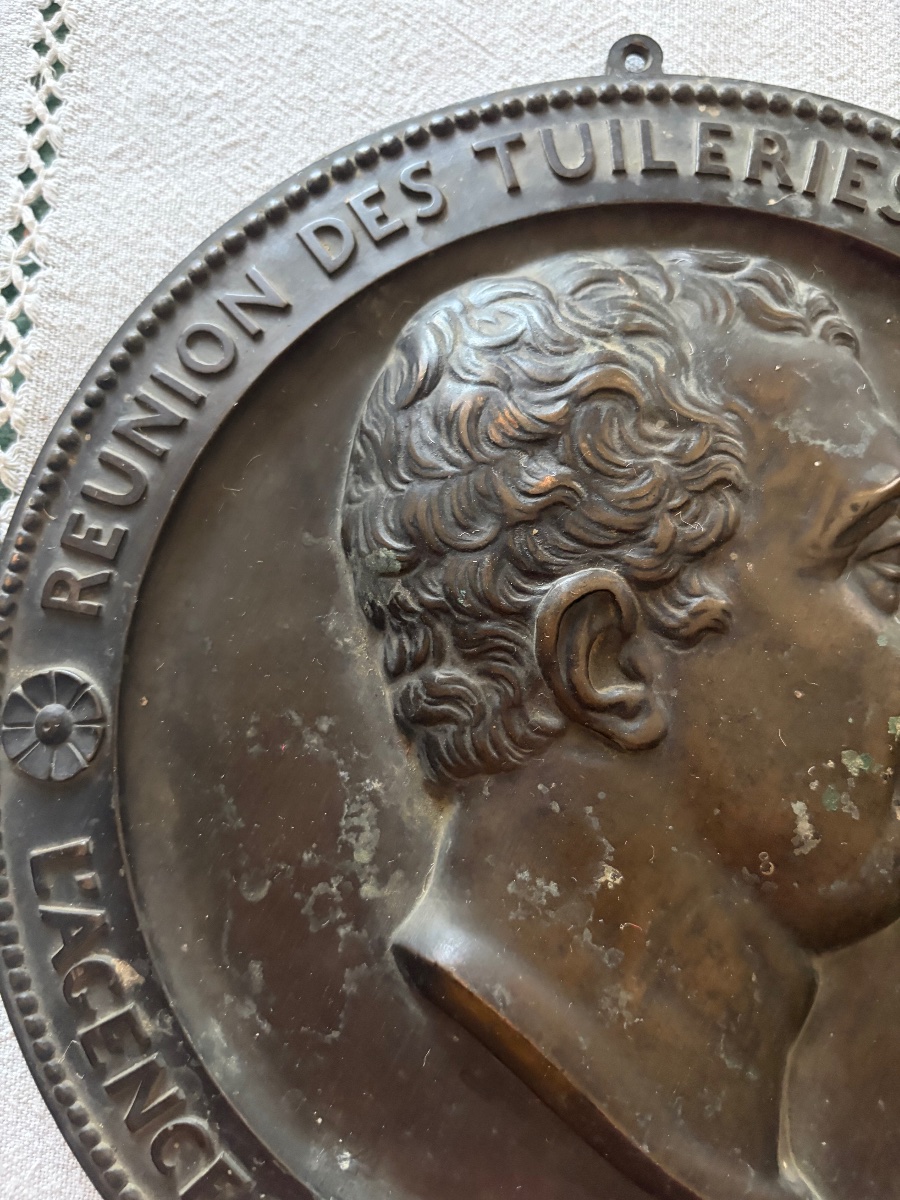 Bronze Medallion. Simart 1853-photo-2