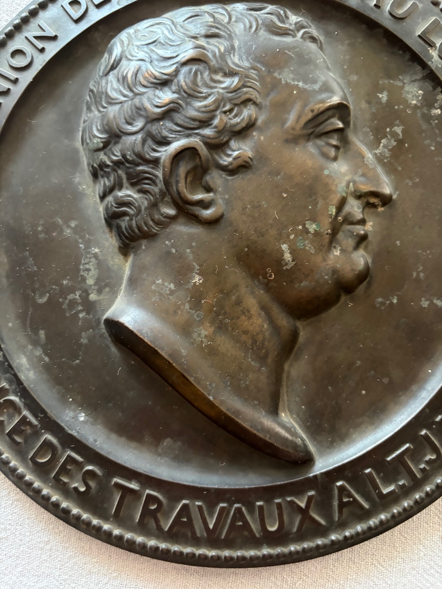 Bronze Medallion. Simart 1853-photo-4