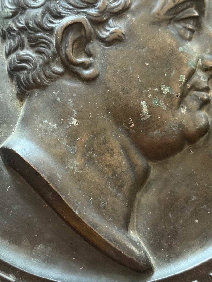 Bronze Medallion. Simart 1853-photo-6