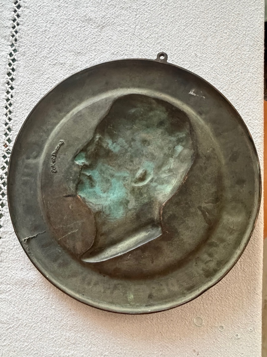 Bronze Medallion. Simart 1853-photo-8