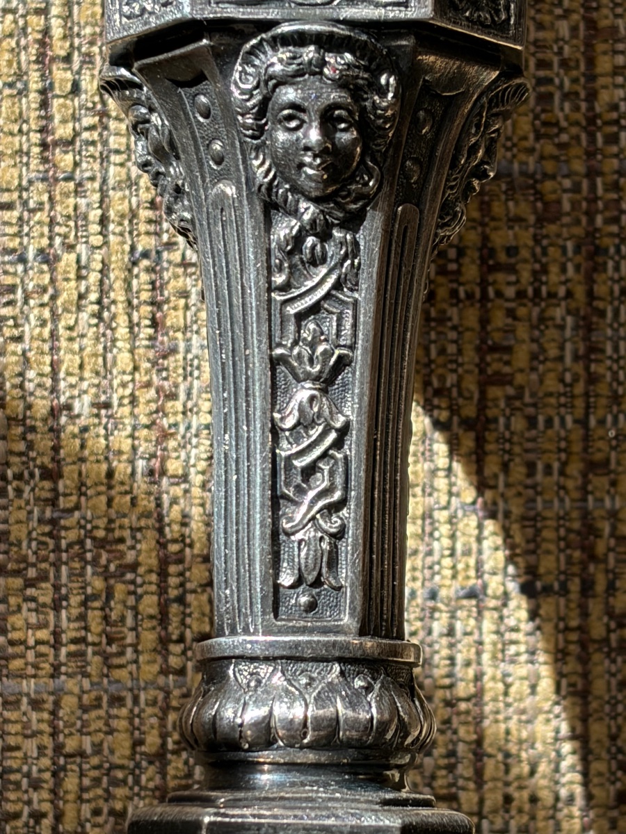PAIRE DE BOUGEOIRS MODÈLE DUPÉRIER CHRISTOFLE-photo-4