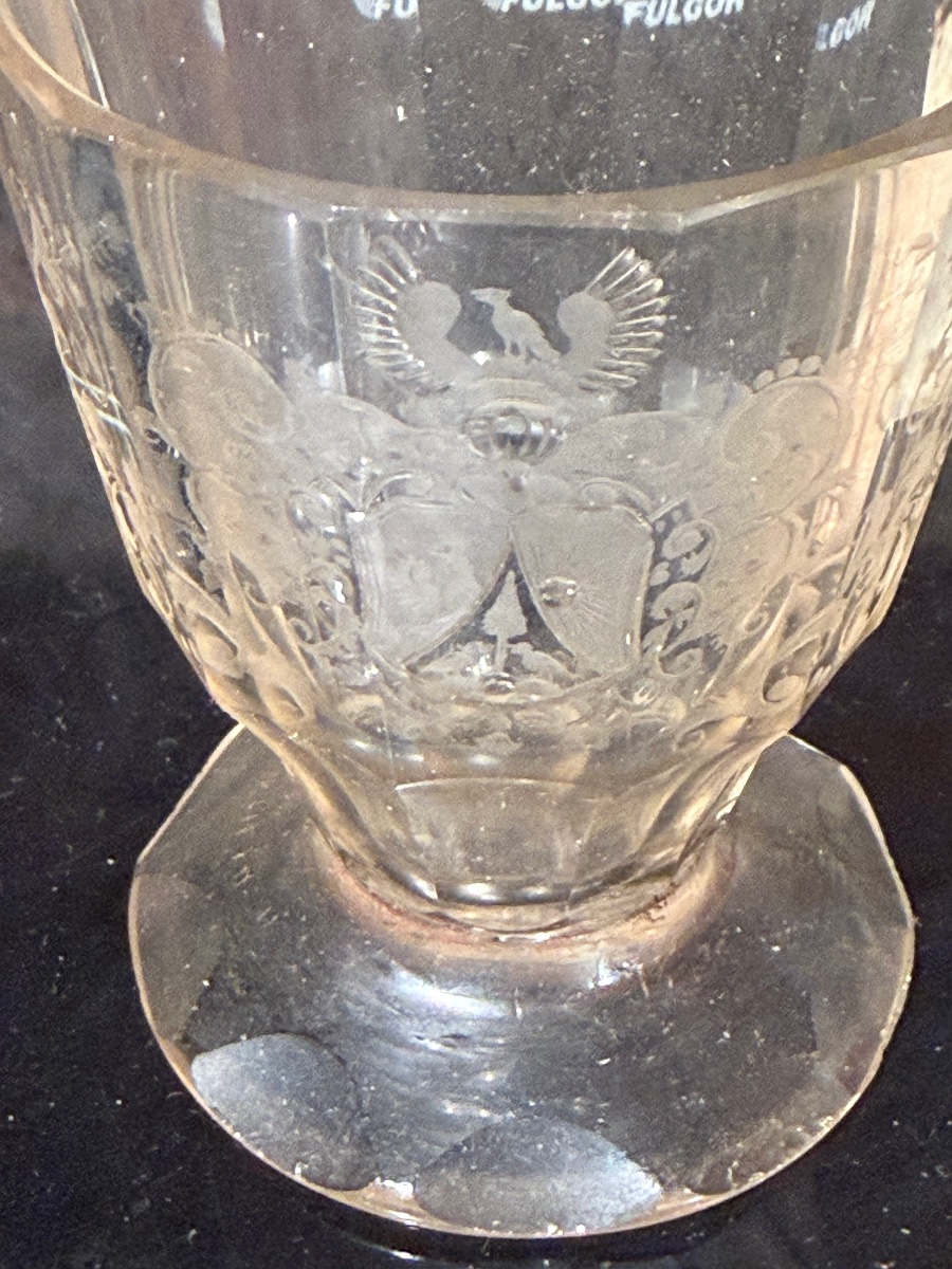 Verre XVIII à motif de Blason-photo-3