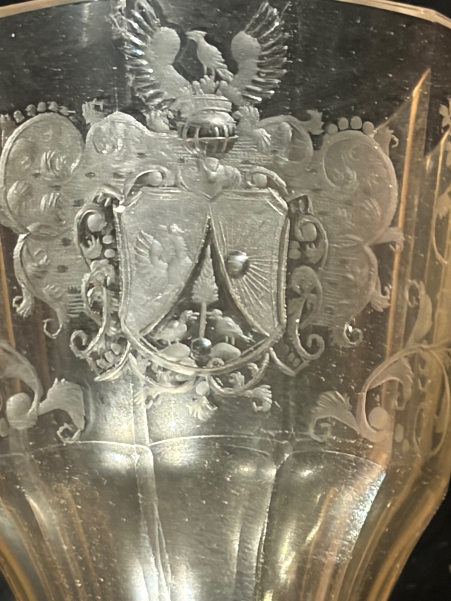 Verre XVIII à motif de Blason-photo-2
