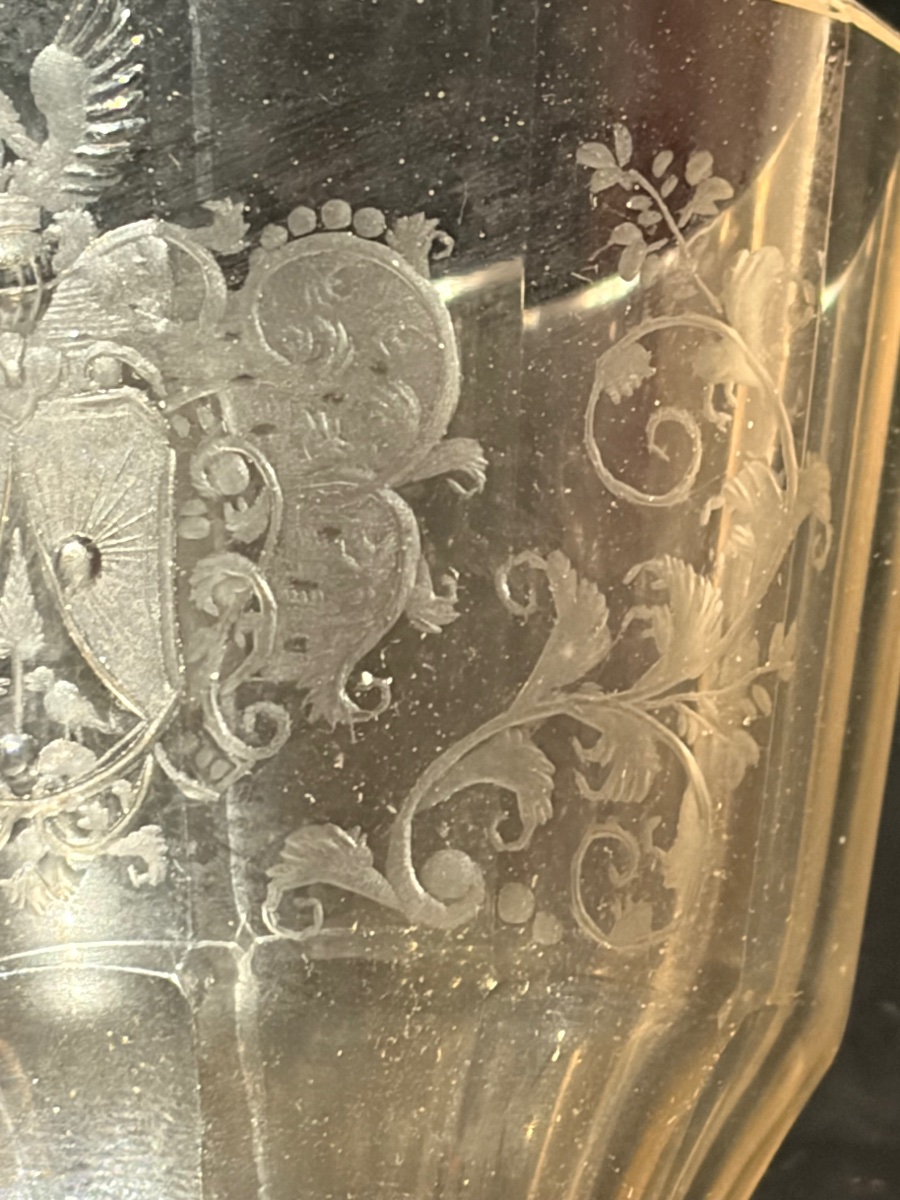 Verre XVIII à motif de Blason-photo-3