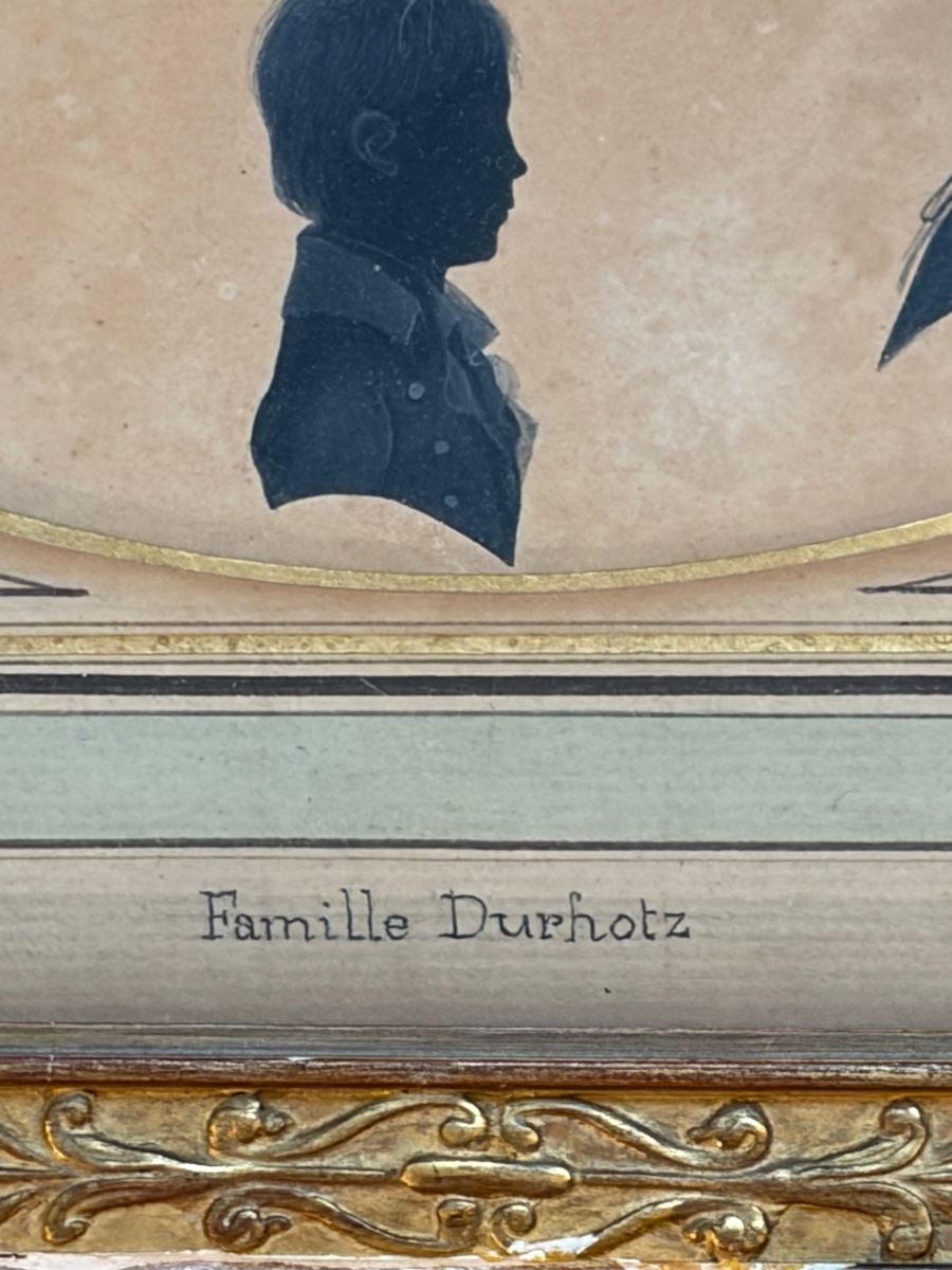 Silhouettes Of Four Members Of The Durhotz Family-photo-3