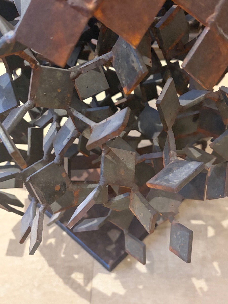 World Map Brutalist Sculpture. Signed Sab-photo-5
