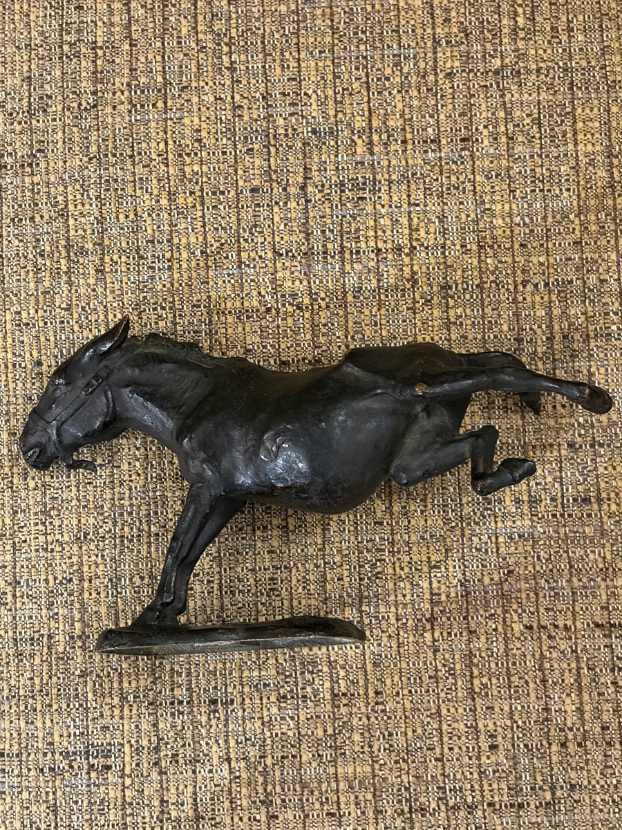 Sculpture By Jacques Froment-meurice, “the Defiant Donkey,” 1908